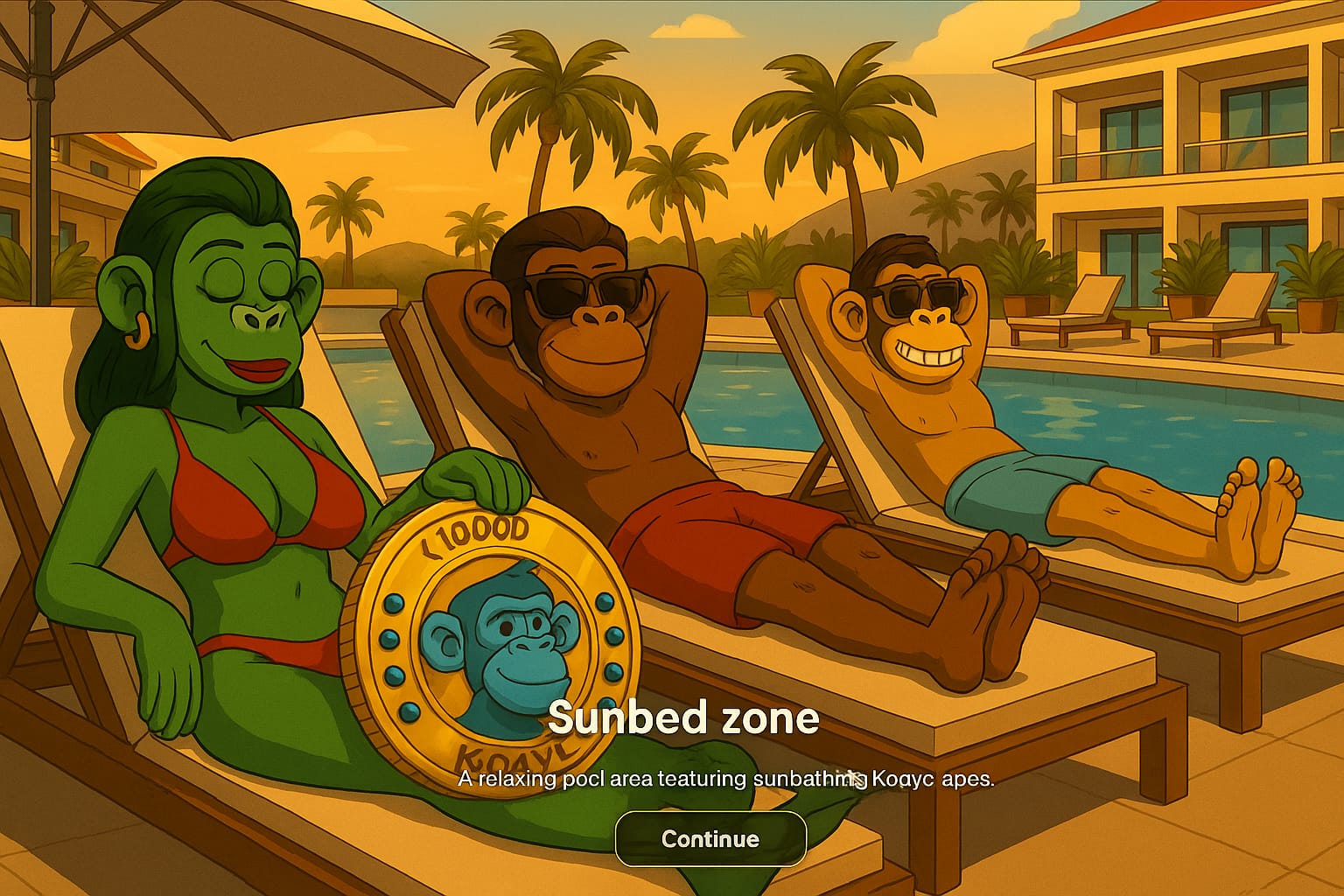 Sunbathing Monkeys